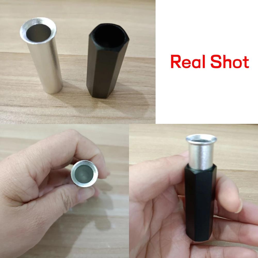 Bimoo Aluminum Alloy Hair Stacker for Line-up Hairs Feathers Fibers Special Fly Fishing Tying Tools