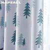 1 шт. NAPEARL 70-80% затемняющие Ins стиль скандинавский олень полиэфирное волокно персонализированные шторы с принтом прозрачные шторы для спальни гостиной домашний декор