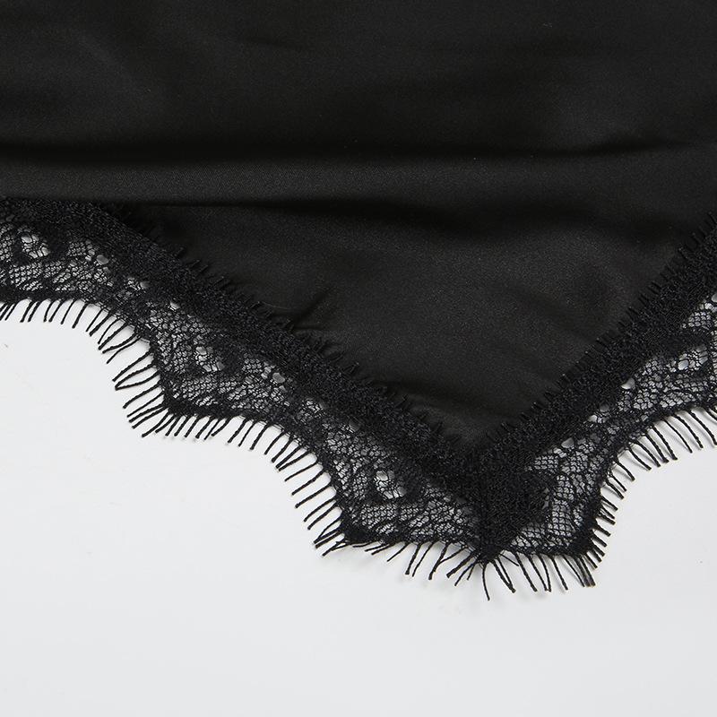 Женский кружевной кардиган со шнуровкой на груди из атласа, темпераментный, пикантный, с сексуальным пупком, тонкий и универсальный топ для улицы