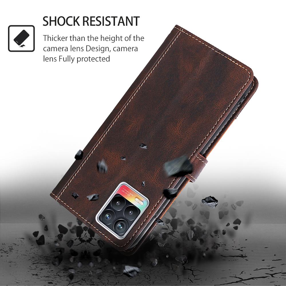 Матовый чехол-кошелек для Oppo A54 A52 A72 Vivo Y51 Y31 2020 X60 Pro Y20 V20 Alcatel 1S 1C 3 3L 3X ZTE A5 A3 A7 2019, чехол-книжка из искусственной кожи, бамперы