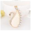 Korean Version of The Fashion New Creative Crystal Swan Keychain Pendant Exquisite Girls Bags Ornaments Pendants Small Gifts