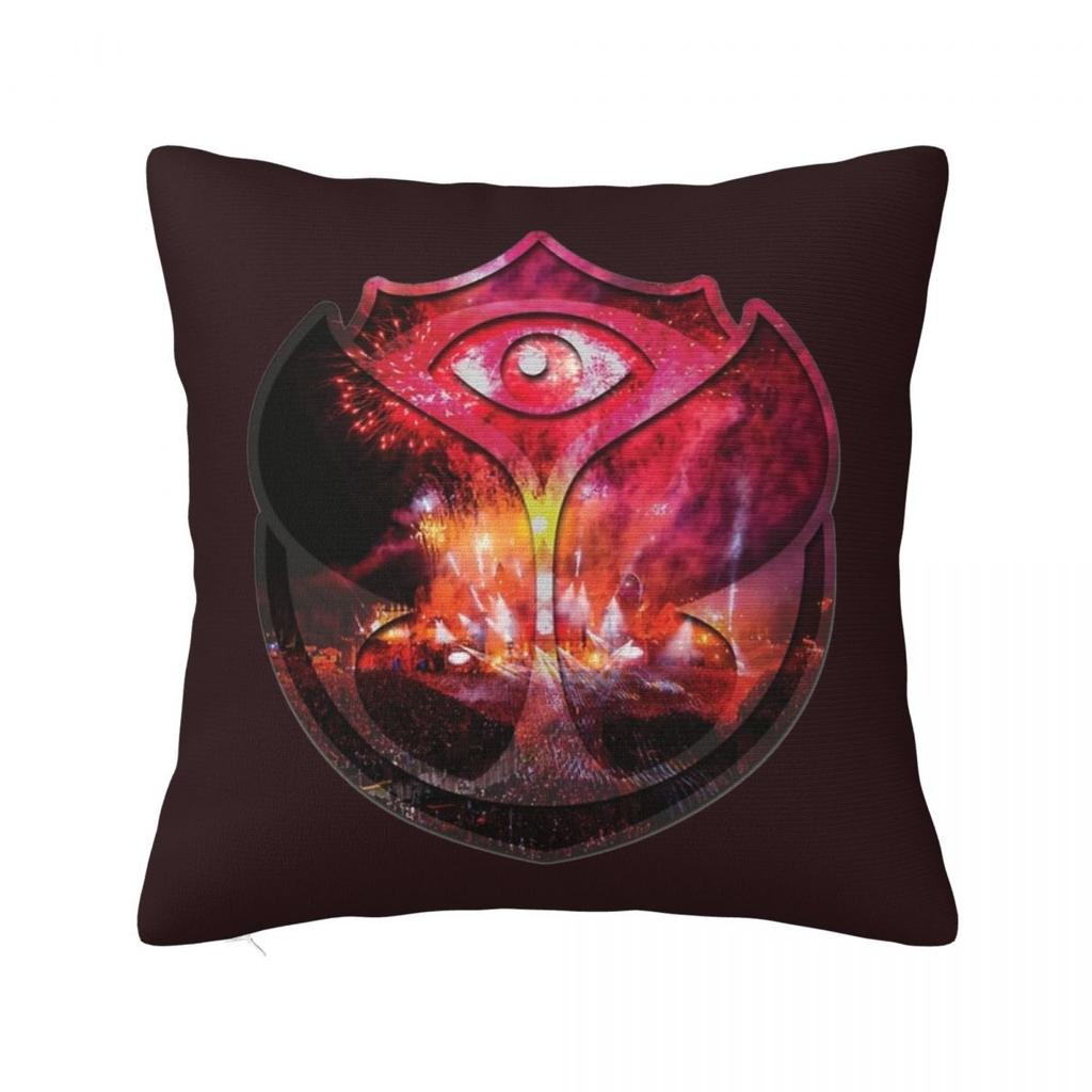 Tomorrowlandd Flag Pillowcase Polyester Cushion Cover Decorative Music Festival Throw Pillow Case Cover Home Square 18'