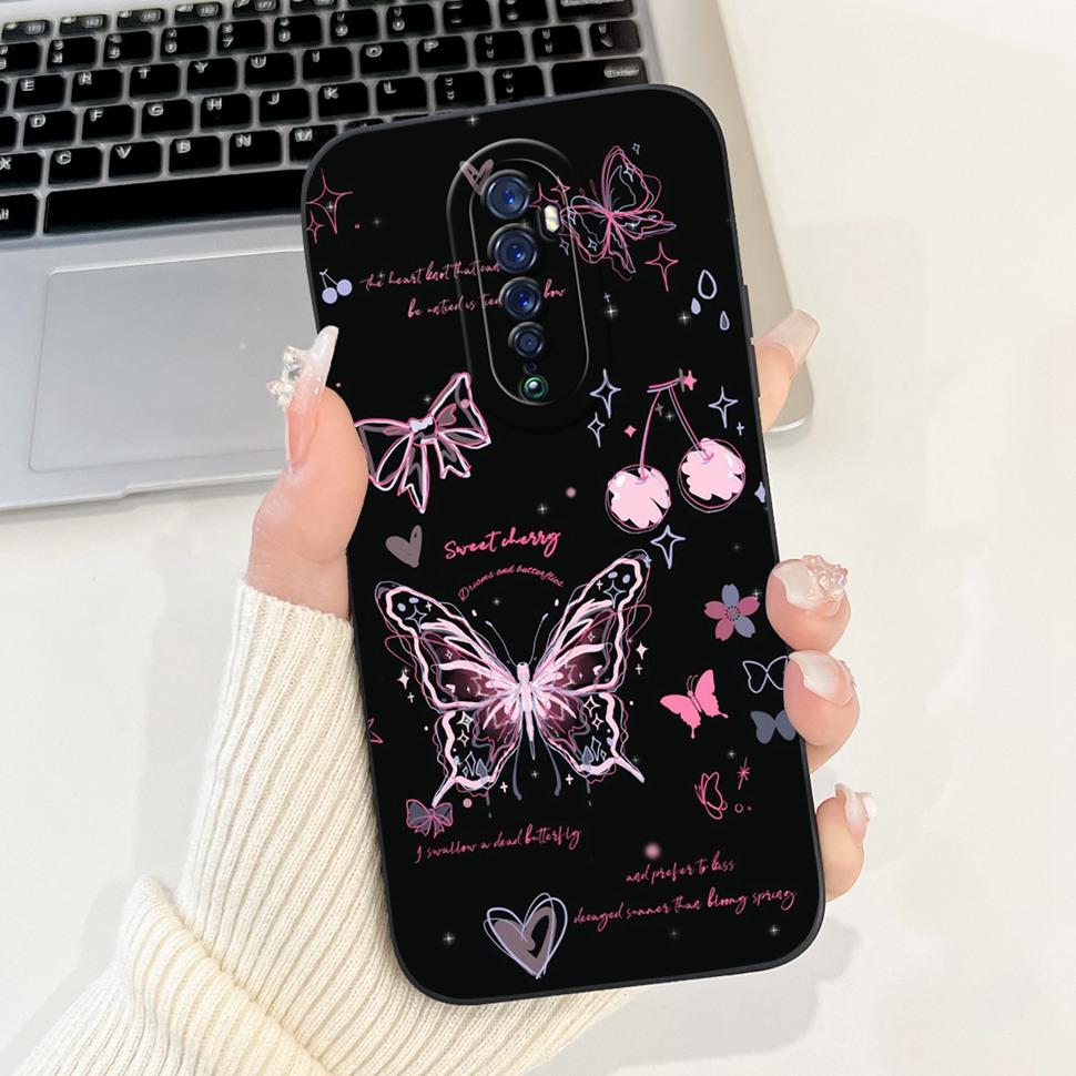 Чехол для Oppo Reno 2 2F Милый кролик Расписная крышка Мягкий силикон ТПУ Чехлы для телефона Для Oppo Reno2 F Reno 2F Задняя крышка Funda