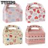 WTEMPO Printed Foldable DIY Paper Gift Boxes Valentine's Day Portable Boxes with Handles Universal Storage Boxes Party Decor Treat Boxes