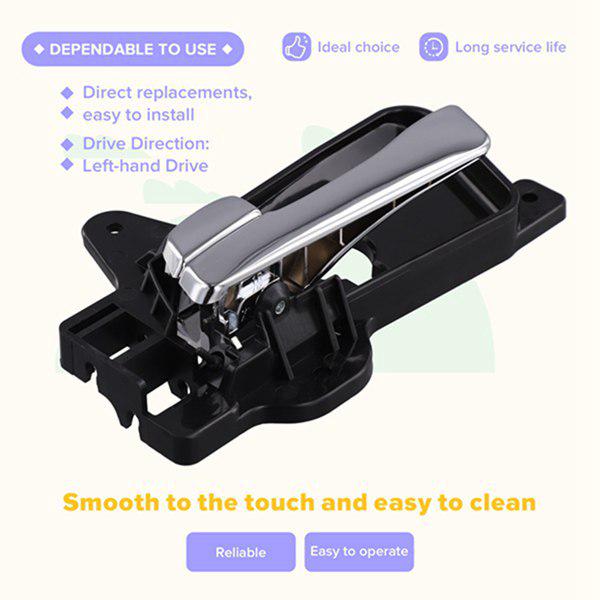 Rear Left Car Door Interior Handle, Plastic, Color: As Shown (Part No: 83610-2L010)