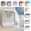 86 Тип Защитный Чехол для Выключателя Самоклеящаяся Коробка Штепсельной Вилки Прочный Защитник Розетки Для Дома