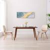 Dining Chairs 2 pcs Cream Coloured Faux Leather