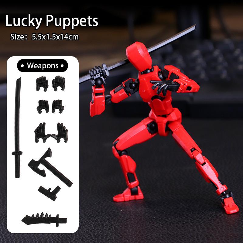 Action Figure Set, Giant Sword Robot Action Figure 3D Printed Robo 13 Action Fidget Toys Figure Articulated, Collectors Desktop