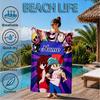 Custom Name Friday night Beach Towel Microfiber Beach Towel, Lightweight and Quick-Dry, for Summer Travel, Swimming Pool Gift