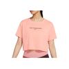 Letter Round Neck Pullover Short Sleeve T-Shirt Women T-Shirt Pink DJ6236-693