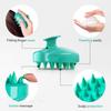 Silicone Shampoo Brush Scalp Massage Comb Hair Root Itching Clean The Scalp Thoroughly Body Massage Bath Brush Head