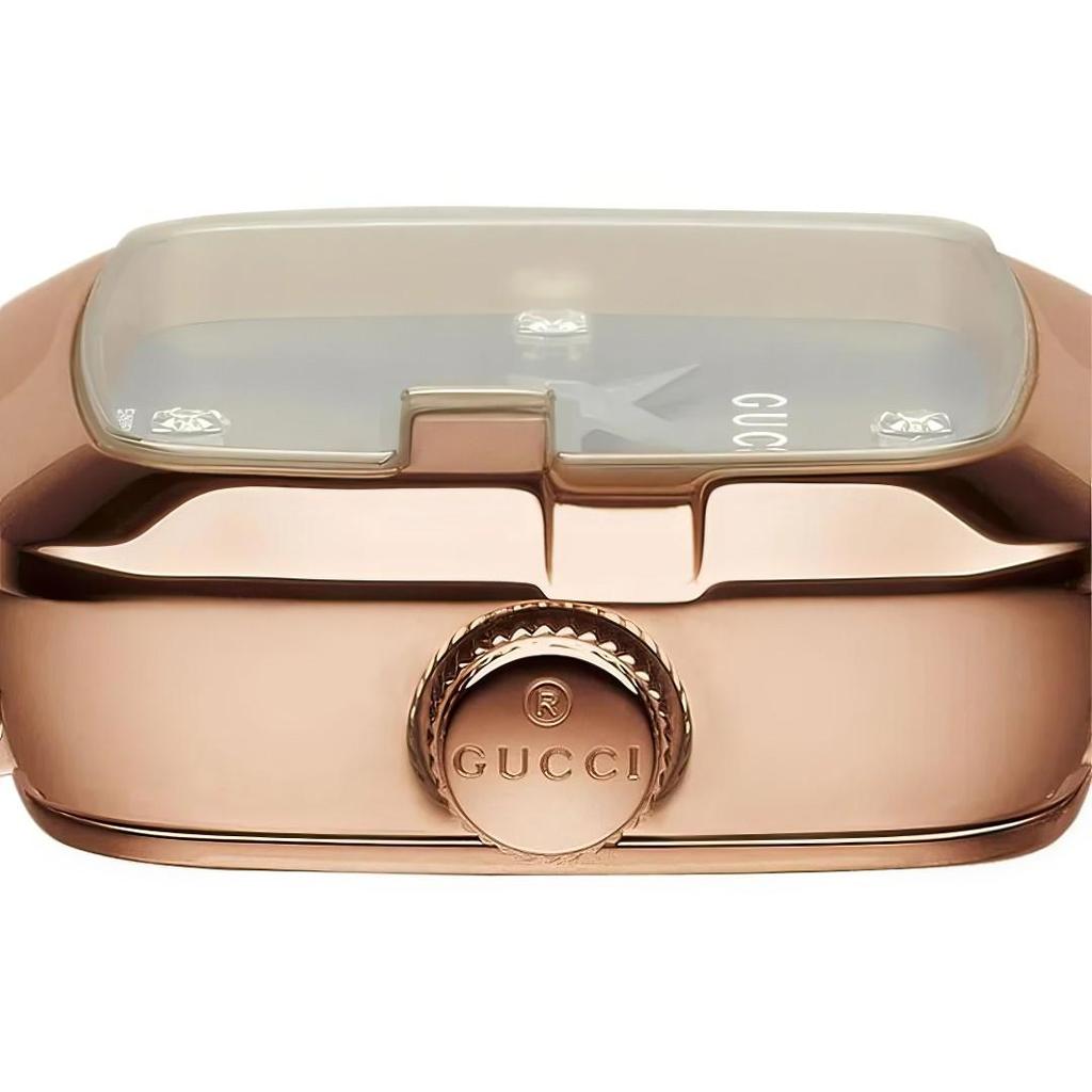 Gucci YA125512 G-Timeless Rose Gold Ladies Watch