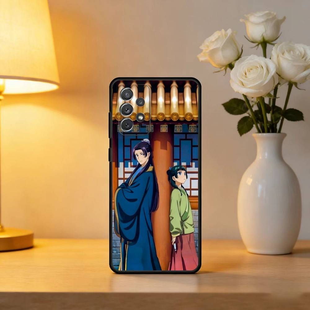 The Apothecary Diaries Maomao Soft Silicone Black Cover Phone Case For Samsung Galaxy A73,A72,A71,A70,A53,A52,A51