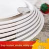 White Melamine Round Flat Plate