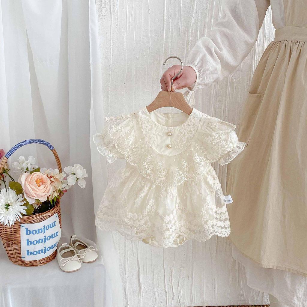 Платье-комбинезон принцессы для новорожденных и годовалых малышей на весну и осень.