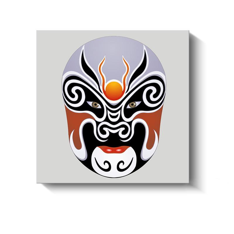 Новые китайские декоративные картины Сычуаньская опера Пекинская опера Маски Холст Плакаты и принты для украшения гостиной