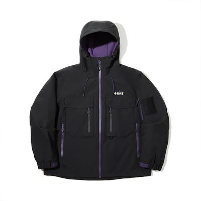 Li Ning Свободный крой Три-в-одном Спортивная флисовая подкладка Ветрозащитная Дышащая Теплая Куртка Унисекс Куртки Черный AEMU025-1