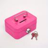 Metal Keylock Storage Box Money Box Adult Deposit Box Coin Adult Cash Register 4.53 * 3.35* 1.97" Deposit Box