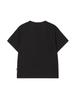 THE GREEN LAB Green Vibes Only Textured Lettering Short Sleeve T-Shirt [Black]
