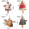 Santa Claus Hanging Pendants Cartoon Angel Girl Drop Ornaments Christmas Decorations  Festival