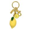 2025  Позолоченный лимонный брелок, подвеска для сумки, брелок, модная персонализированная подвеска для сумки, аксессуары для ключей, цепочка для сумки