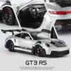 1:24 911 GT3 RS Спортивный автомобиль Высококачественная модель автомобиля из сплава Звук и свет Машинка на пружине Коллекционные предметы Подарок на день рождения