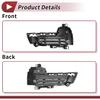 Fog Light Grill Front Lower Bumper Fog Light Cover Inserts for BMW X5 2014-2018 ABS No.51117307993 Black