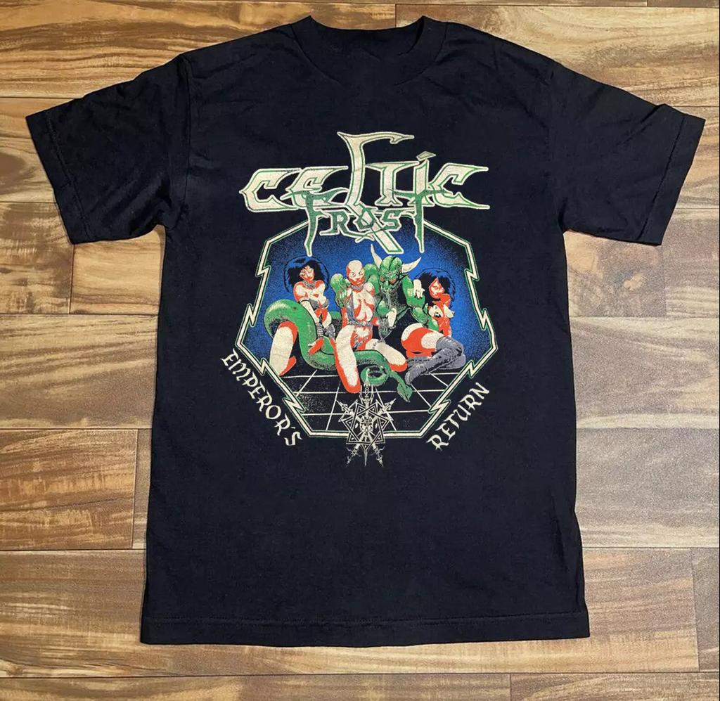Vtg CELTIC FROST Band For Fans Heavy Cotton Black All Size Shirt For Men JU254