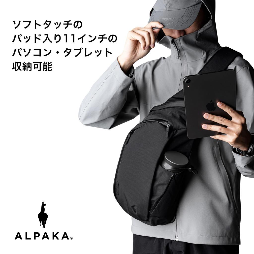 ALPAKA Metro Crossbody Сумка через плечо, 7.5 л, Сумка для ношения на теле с правой стороны, Сумка-слинг, Сумка на одно плечо, Подходит для 11-дюймовых планшетов, Молния YKK, Расширяемая