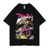 New Fashion Jojo Bizarre Adventure T Shirt Cool Unisex Short Sleeved Vaporwave Aesthetic Jotaro T-shirt Kujo Unisexga Graphic Tee To