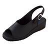 Standard Nurse Sandals with Original Size [Blanc Ange] Leaflet, Women's, Black, 22.0
