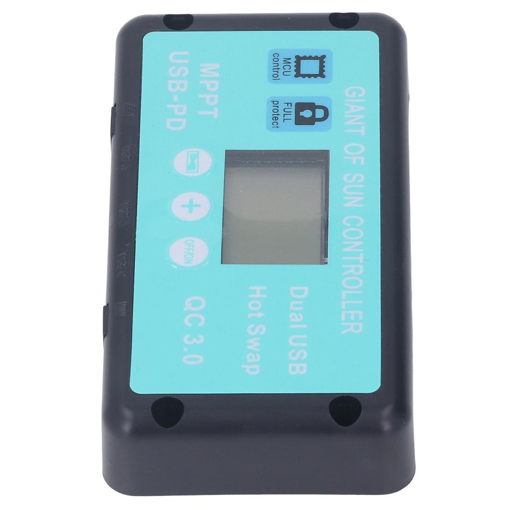 12 В 24 В MPPT контроллер заряда солнечной батареи профессиональный USB PD QC3.0 регулятор солнечной панели с ЖК-дисплеем