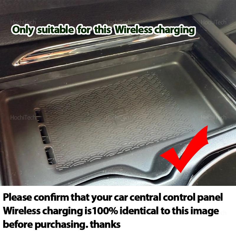Fast Wireless Charging Pad Non-Slip Mat Car Storage Lightweight Phone Wireless Charger Mat for Chery OMODA C5 EV 2025-2025