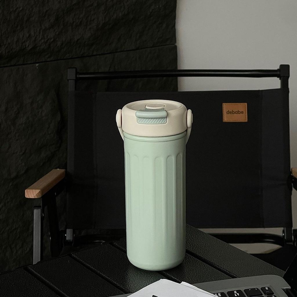 Stylish Insulated Cup For Women Portable Stainless Steel Water Bottle With Straw Ideal For Office And Travel