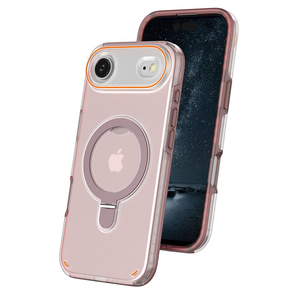 For iPhone Air Magnetic Case with Kickstand TPU + PC Shockproof Phone Cover