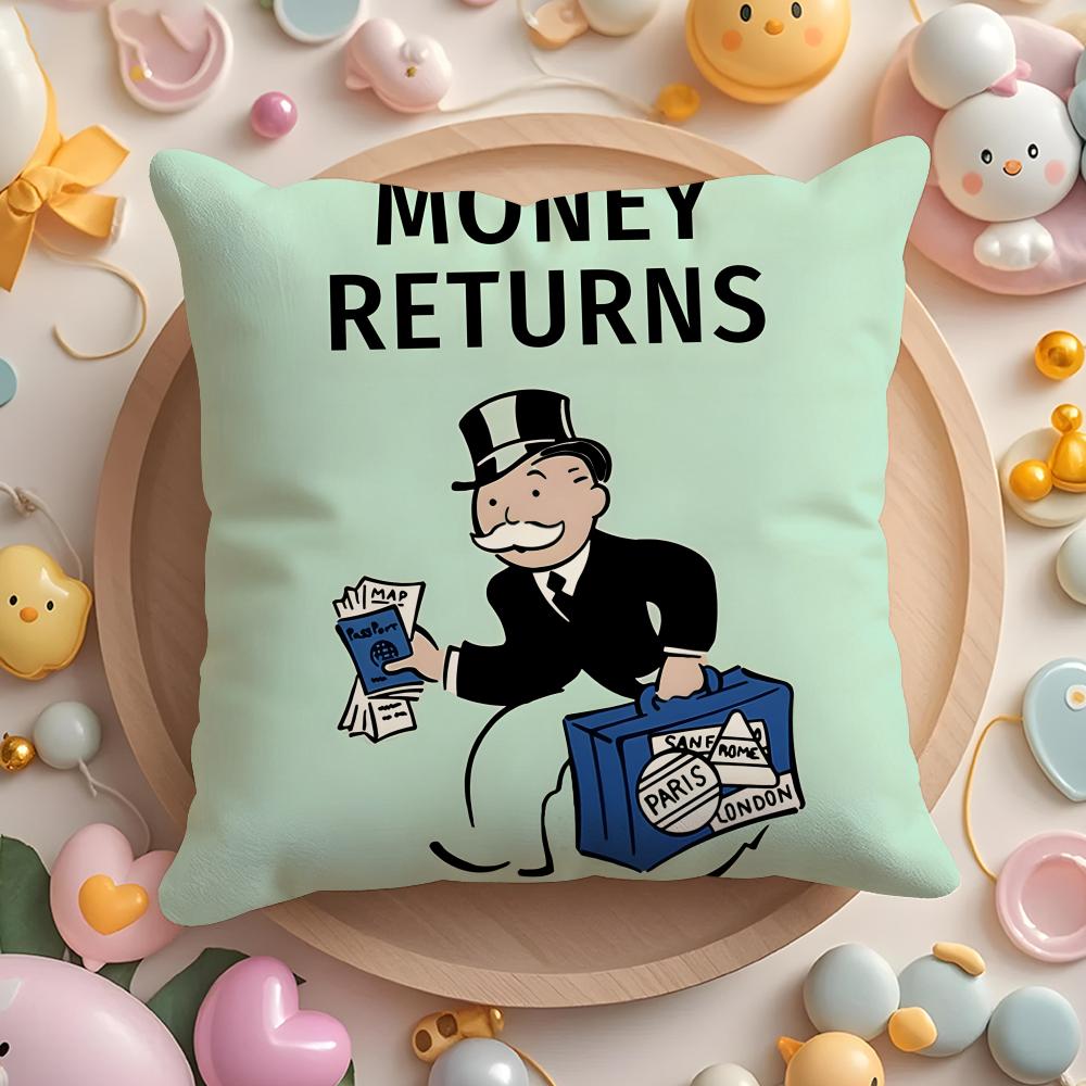 Подушка-подушка M-Monopolys Art Cover для дома и автомобиля, многоцелевая, двусторонняя, мягкая и прочная, для повседневного использования