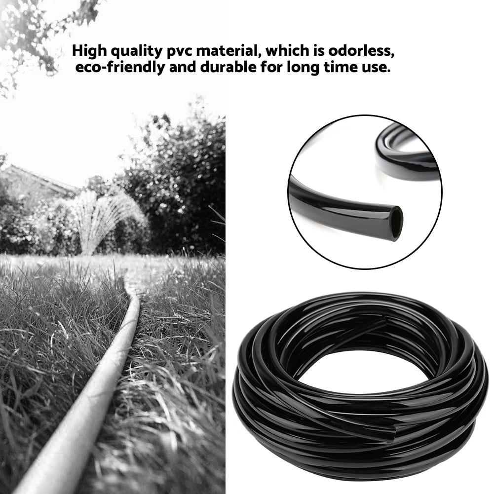 10M Watering Hose 8/11mm Garden Drip PVC Pipe Irrigation Watering Systems for Greenhouse