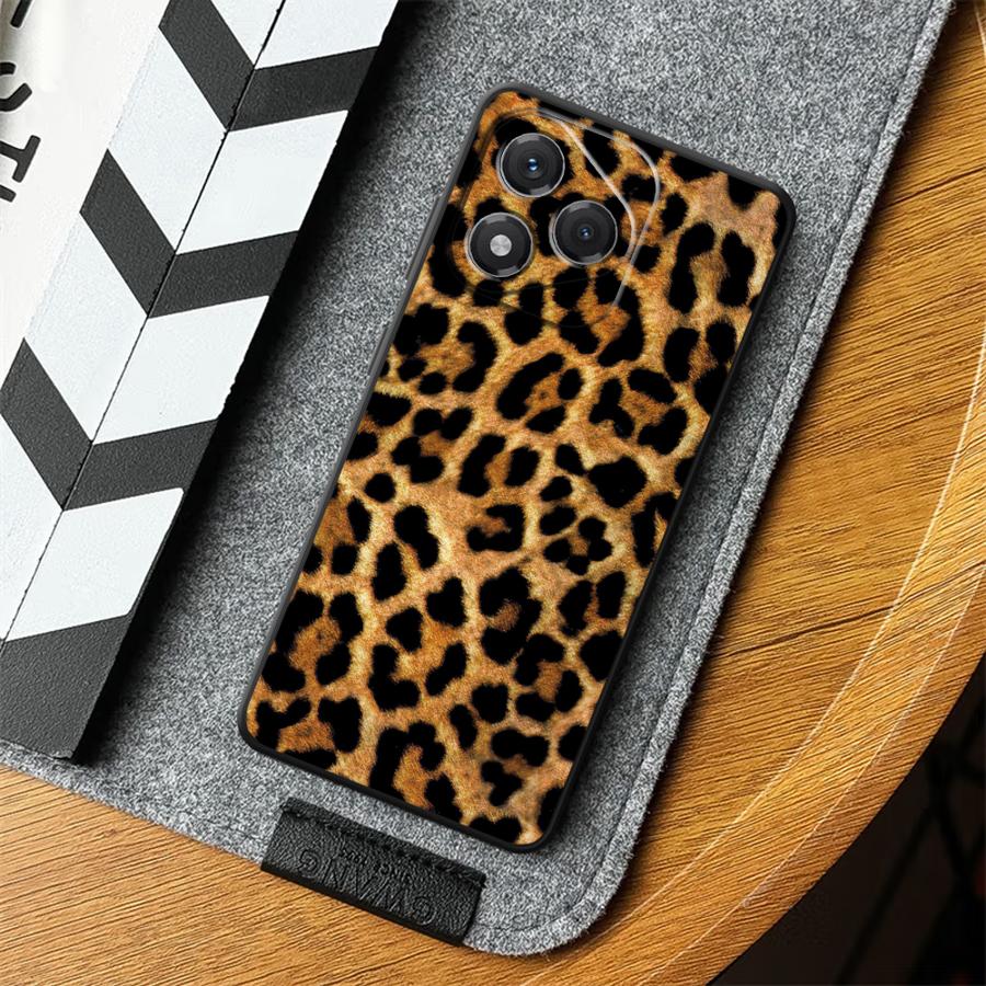 Чехол для телефона Funda для Huawei P Smart 2019 P30 P20 Pro P20 Lite 2018 P20 P40 Lite с рисунком леопарда