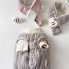 Одежда для собак Teddy Puppy с шарфом-жилетом, зимняя теплая одежда Bigbear Small Dog Schnauzer Teddy Winter Clothing