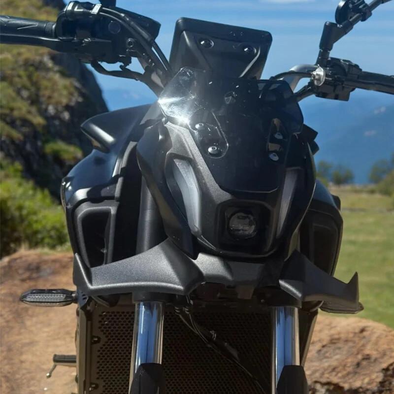 1 шт. ABS черный/углеродное волокно спойлер фары мотоцикла подходит для Yamaha MT-07 / MT-07 SP 2021-2023