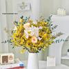 Immortal Rose Dried Bouquet: Eucalyptus, Hydrangea, Crystal Grass, and Baby's Breath for Home or Bedroom Decoration