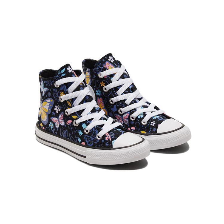 Converse Кеды Chuck Taylor All Star High Top для детей, парусиновые, детские кроссовки, черные, разноцветные 670711C