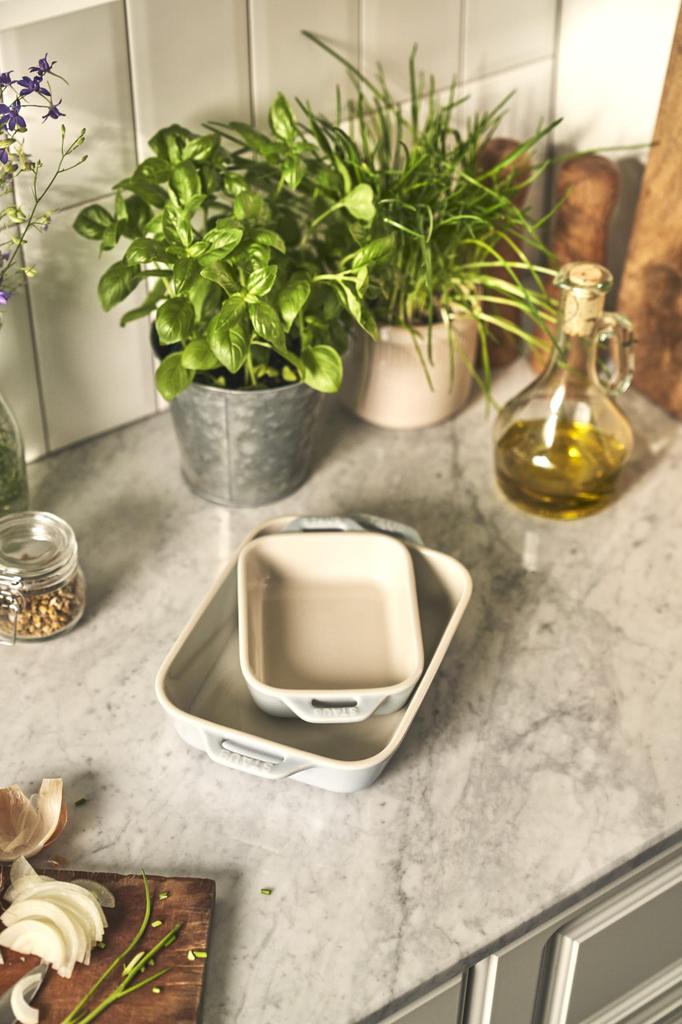 Блюдо staub x 11 см 20 x 16 макарон Керамическое гратен для духовки и микроволновой печи Японское блюдо "Прямоугольное" (14 / см) Набор из 2 предметов, синий, блюдо, [Официальный