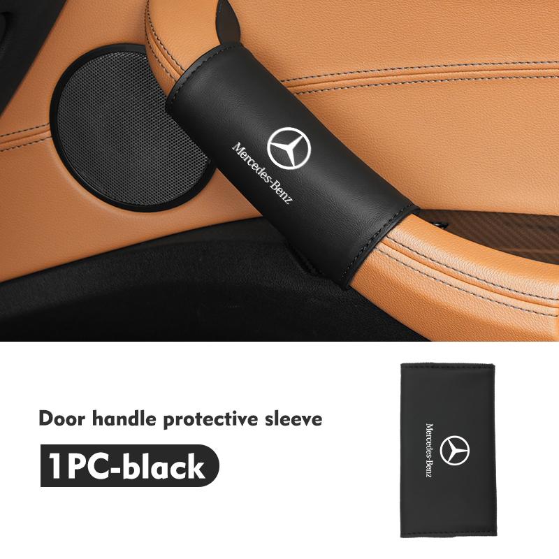 FA02Car Door Inner Handle Protector Cover Leather Protective Case For Benz CLK GLC W212 C200 C300 W203 W204 W205 W169 W176 GLC