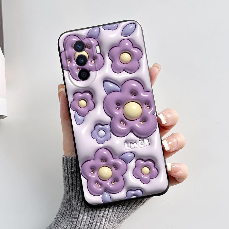 For Huawei NOVA Y70 Case Silicon Back Cover Cute Rabbit panda Phone Case For Huawei NOVA Y70 NOVAY70 NovaY 70 6.75" Bumper Coque