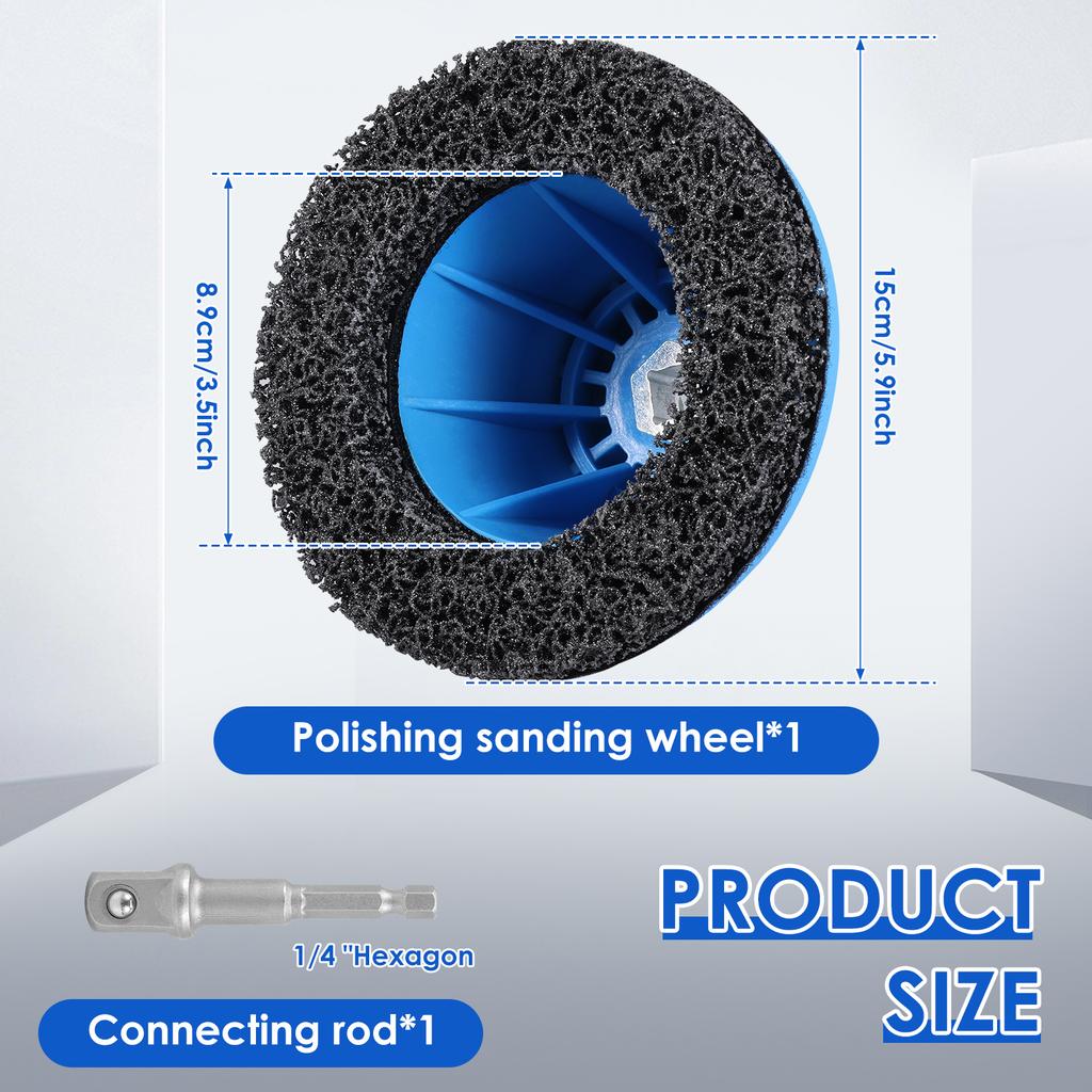 Wheel Hub Brush Cleaning Rotor Auto Wheel Hub Grinder Rust Grinding Removal Tool With Drill Adapter for Car Truck Motorcycle