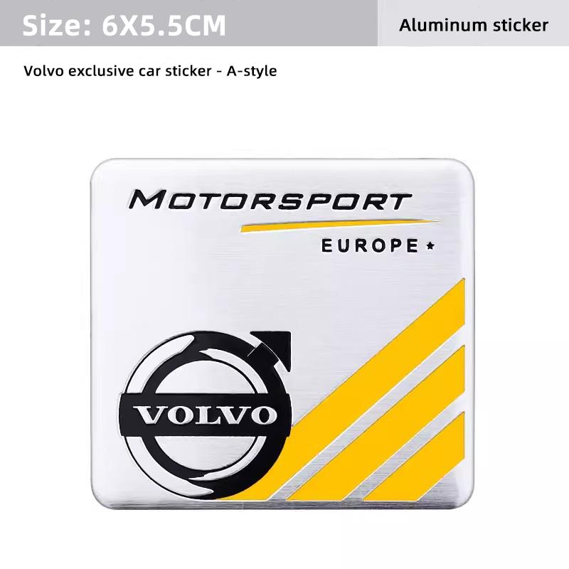For Volvo Car Specific Metal Badge Stickers Auto Trunk Decal For Volvo XC90 V90 V60 XC60 V40 S80 S60 S90 C40 XC40 V70 XC70 C30 C