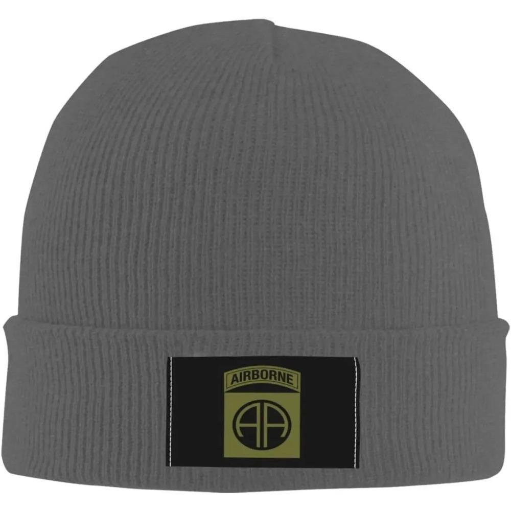 Airborne Division Daily Unisex Beanie Hat for Unisex Women Acrylic Hat Winter Cozy Warm Stretch Thick Trendy Outdoor Knit Cap
