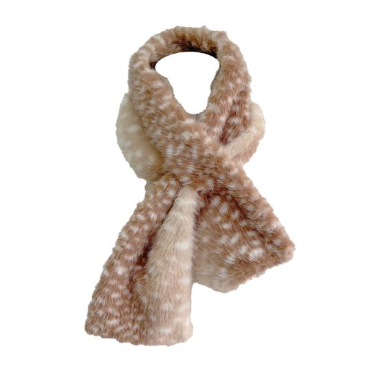 Cartoon Deer Ear Protection Hair Tie Thick Plush Winter Headwear Scarf Earmuffs Leg Warmer Casual Accessory