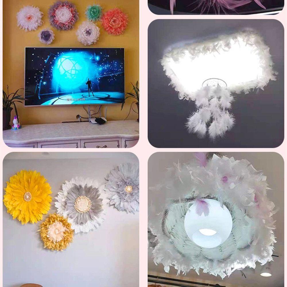 1 Метр Свадебная Вечеринка Перья Отделка Швейная Декорация Ткань для Одежды Натуральные Перья Индейки